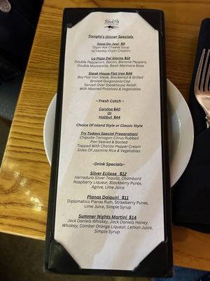 Menu photo 4 BlackFly St. Augustine, FL