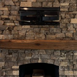 Jody Angevine Masonry - Remodeled stone fireplace