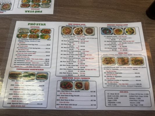 Menu photo 1 Pho Star Martinez, CA Menu photo 1 Pho Star Martinez, CA