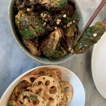 Bar Ume - The Brussel sprouts. Even for non Brussel sprouts eaters, this is a must try. I order it everytime. - Izakaya Near Me - Surry Hills, NSW