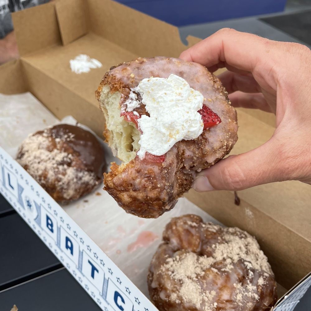 Parlor Doughnuts - Strawberry shortcake doughnut - Coffee & Tea Near Me - Clarksville, Tennessee