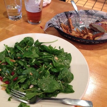 Penn Brewery - A perfect meal - beer, spinach salad and one of their amazing sandwiches. - German Near Me - Pittsburgh, Pennsylvania