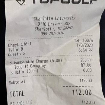 Topgolf - Fee for 90 minutes with first time players - Golf Near Me - Charlotte, North Carolina