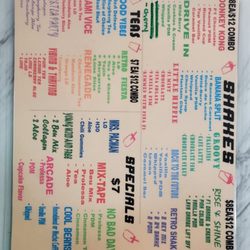 Retro Shaker Nutrition - Menu