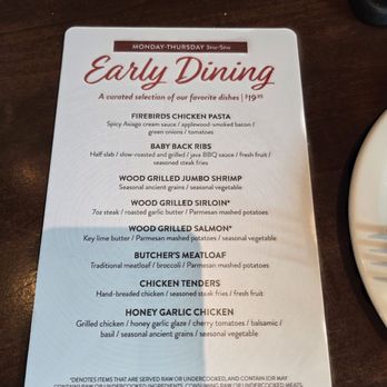Firebirds Wood Fired Grill - Early Bird Menu - Seafood Near Me - Columbus, Ohio Firebirds Wood Fired Grill - Early Bird Menu - Seafood Near Me - Columbus, Ohio