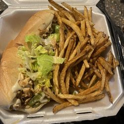 Old Towne Perks - Chicken Philly with french fries