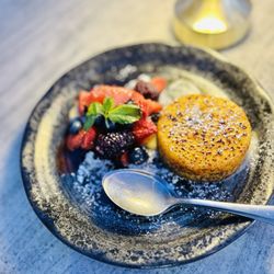 Riviera House - Stop. Crème brûlée cheesecake w berries.  Enough for two, but why share.
