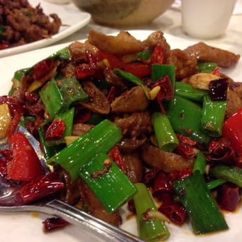 Chengdu Taste - Deep Fried Intestine with scallions and lots of Chilli peppers - Szechuan Near Me - Alhambra, California Chengdu Taste - Deep Fried Intestine with scallions and lots of Chilli peppers - Szechuan Near Me - Alhambra, California