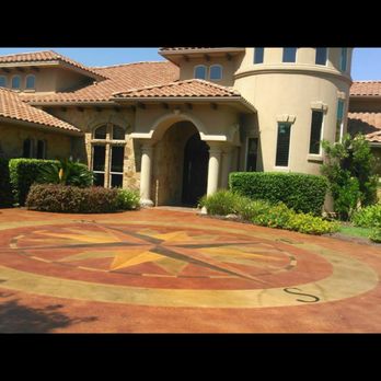 KoolCote of Texas - a driveway with a star design - General Contractors Near Me - Selma, Texas KoolCote of Texas - a driveway with a star design - General Contractors Near Me - Selma, Texas