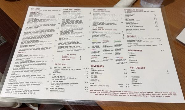 Menu photo 1 Le Peep Charlotte, NC Menu photo 1 Le Peep Charlotte, NC