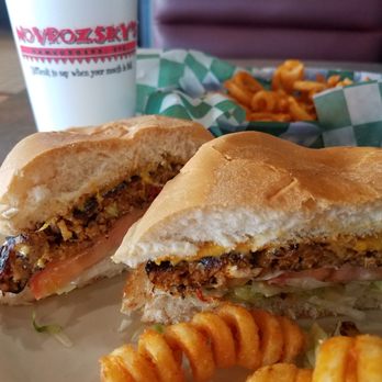Novrozsky's Hamburgers - Black bean burger & seasoned fries! Yumm! - Burgers Near Me - Vidor, Texas Novrozsky's Hamburgers - Black bean burger & seasoned fries! Yumm! - Burgers Near Me - Vidor, Texas
