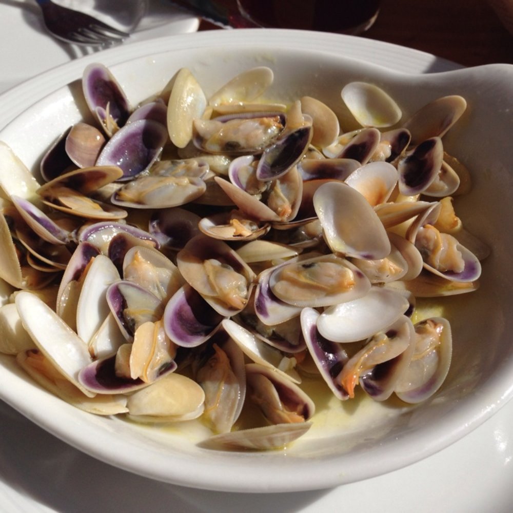 Eslava - Little wedge clams in garlic and olive oil - Tapas Bars Near Me - Seville, SE Eslava - Little wedge clams in garlic and olive oil - Tapas Bars Near Me - Seville, SE