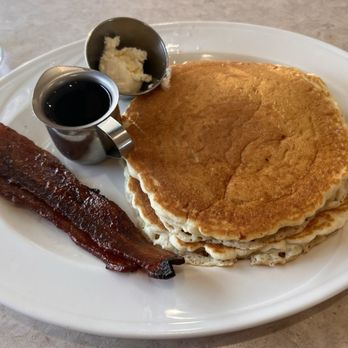 Park Place Cafe - Side Diced Potatoes Hardwood Smoked Bacon Pancakes and Eggs - Breakfast & Brunch Near Me - Milwaukee, Wisconsin