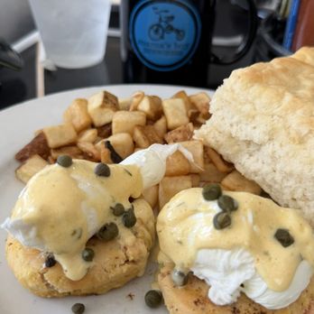 Mama's Boy - Salmon cake Benedict - Southern Near Me - Athens, Georgia