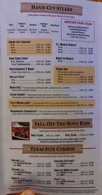 Menu photo 6 Texas Roadhouse Sanford, FL