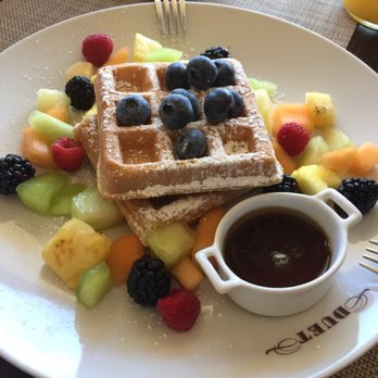 Duet Bakery and Restaurant - Waffle with mixed fruits - American Near Me - Brooklyn, New York Duet Bakery and Restaurant - Waffle with mixed fruits - American Near Me - Brooklyn, New York