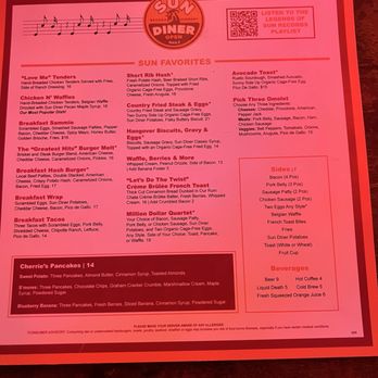 Sun Diner - The menu - Breakfast & Brunch Near Me - Nashville, Tennessee