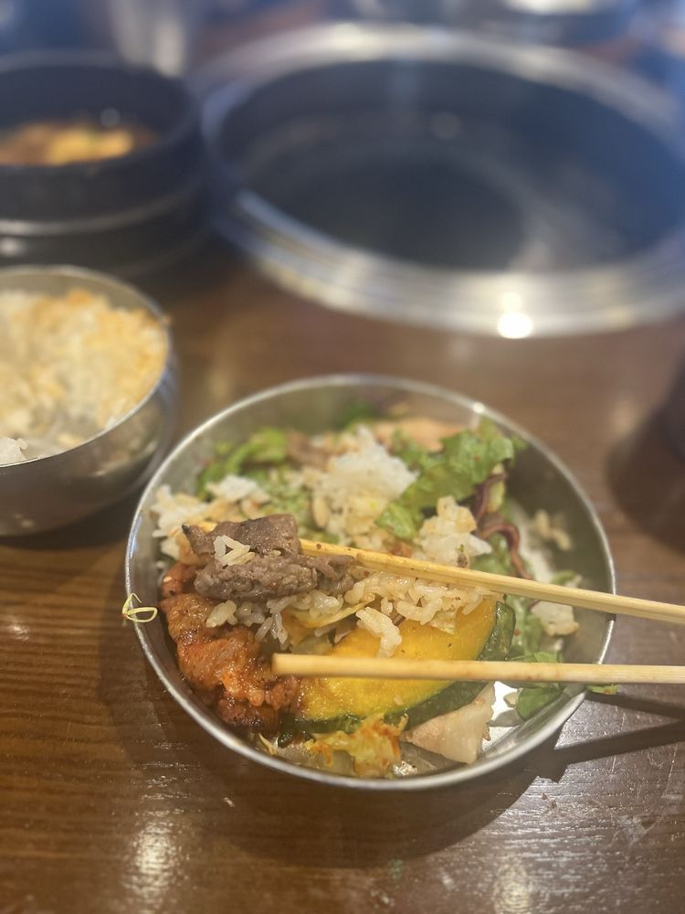 Food from Daebak Korean Barbeque