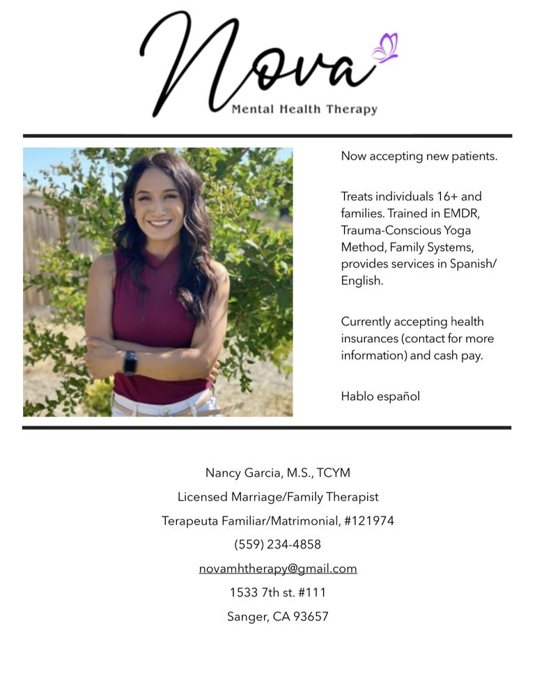 Nova Mental Health Therapy - grief counselor in Sanger, CA