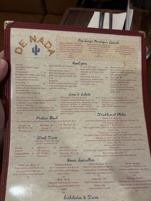 Menu photo 1 De Nada Birmingham, AL Menu photo 1 De Nada Birmingham, AL