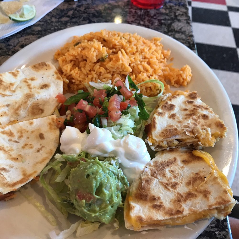 El Pollo Alegre - Chicken quesadilla double rice - Mexican Near Me - McKinney, Texas