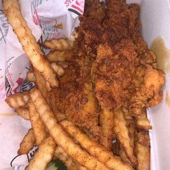 Monroe's Hot Chicken - Chicken tenders and fries bucket. - Chicken Shop Near Me - Phoenix, Arizona
