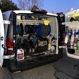 Andre's van seems to have every possible machine & fluid needed to do a great detail. Andre's van seems to have every possible machine & fluid needed to do a great detail.