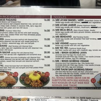 Indo Bistro - Menu 2 of 3 (January 2025) - Indonesian Near Me - West Covina, California