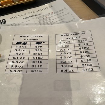 Kore Steakhouse - Prices - Korean Near Me - Sarasota, Florida