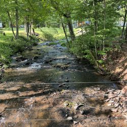 Lakewood Park Campground - Stream from lake. Where you can kayak as well.
