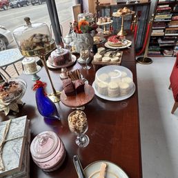 Dessert table to left as you enter. Similar one to the right.