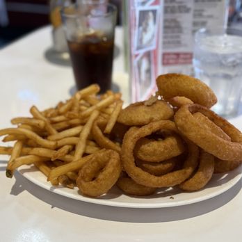 Cafe 50's - 50/50 Half Onion Rings & Half French Fries - Diners Near Me - Los Angeles, California