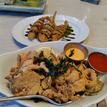 Bottiglia - Calamari and zucchini flowers - Italian Near Me - Henderson, Nevada