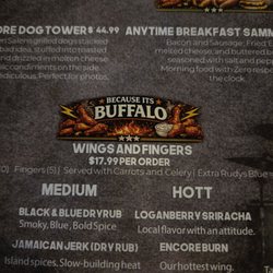 Mister's Bar and Lanes - Price discrepancy between website and menu on table