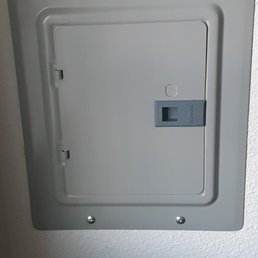 New breaker box and rewired light switch
