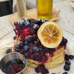 Blueberry pancakes Blueberry pancakes