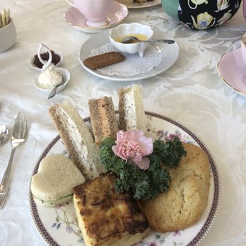 Lisa's Tea Treasures - Duchess with bacon onion quiche. All was super tasty and fresh made/ - Tea Rooms Near Me - Campbell, California Lisa's Tea Treasures - Duchess with bacon onion quiche. All was super tasty and fresh made/ - Tea Rooms Near Me - Campbell, California
