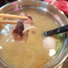 Miso broth hotpot