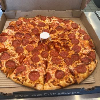 Pizza Guys - Original crust, red sauce, pepperoni pizza. - Pizza Near Me - Bakersfield, California
