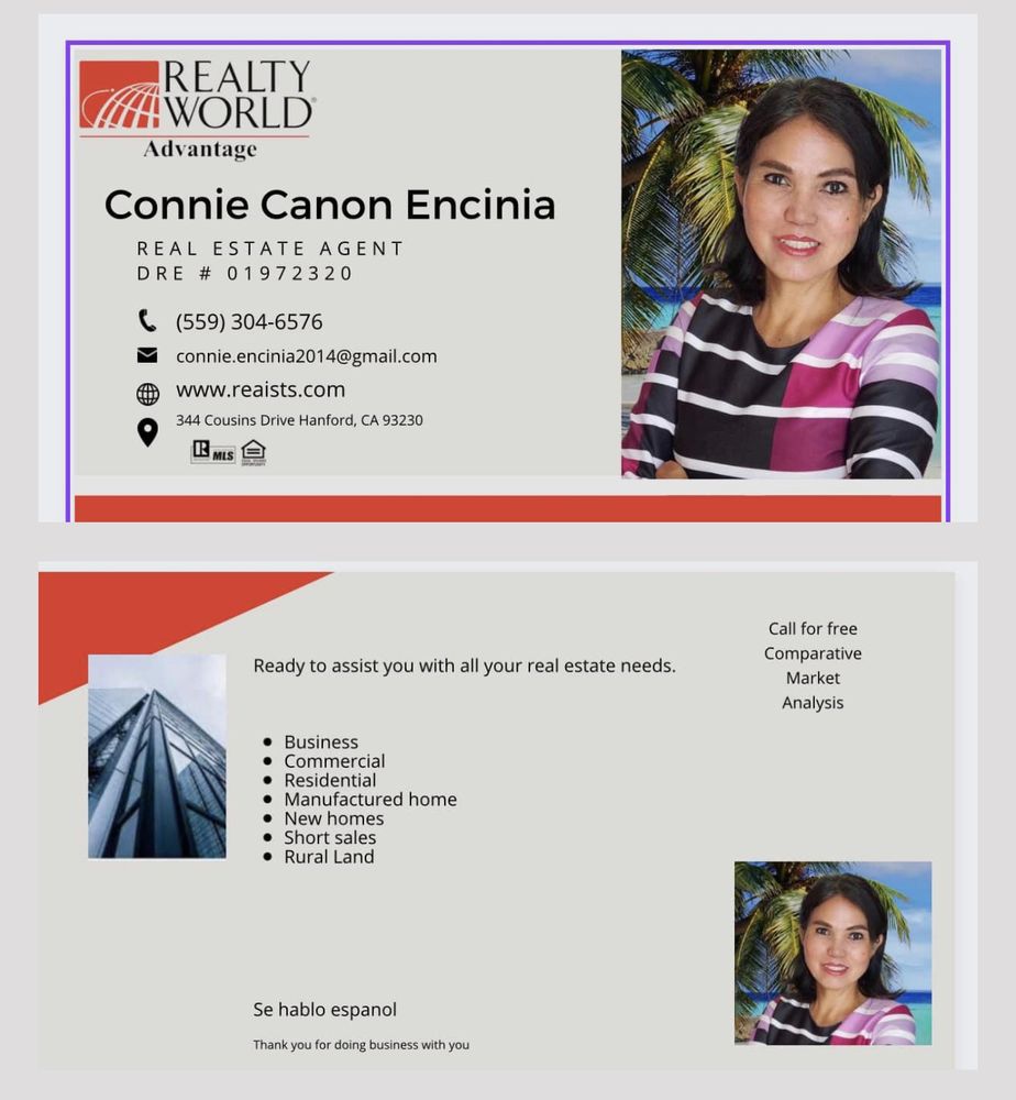 CONNIE CANON ENCINIA REALTY WORLD ADVANTAGE Updated August 2024 Contact Agent 344