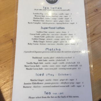 11th Hour Tea & Coffee Bar - Menu - Tea Rooms Near Me - Bellingham, Washington