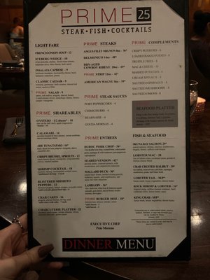 Menu photo 4 Prime 25 Colorado Springs, CO