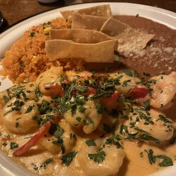 A'Verde Cocina and Tequila Library - My Camaropnes a la Crema - New Mexican Cuisine Near Me - Cary, North Carolina