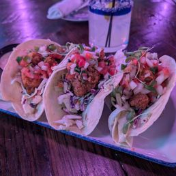 Shrimp tacos & marg Shrimp tacos & marg