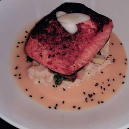 Salmon seared to perfection