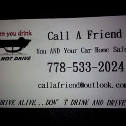 Call A Friend Designated Driver Service