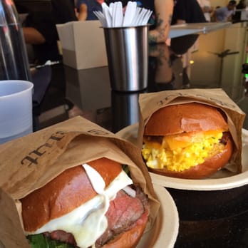 Eggslut - Gaucho (left). Fairfax w/bacon (Rt). Yes, i had both - Breakfast & Brunch Near Me - Los Angeles, California Eggslut - Gaucho (left). Fairfax w/bacon (Rt). Yes, i had both - Breakfast & Brunch Near Me - Los Angeles, California