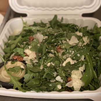 Ace's Pizza - Large salad is a good size - arugula, candied walnuts, shaved pecorino - Pizza Near Me - Brooklyn, New York
