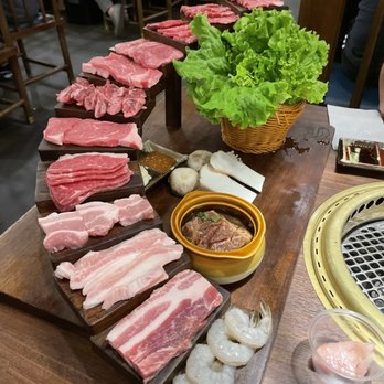 GAN-HOO BBQ - Meat Lover's Staircase Combo - Barbeque Near Me - Flushing, New York GAN-HOO BBQ - Meat Lover's Staircase Combo - Barbeque Near Me - Flushing, New York