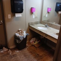Can't even get the bathroom clean up. Lazy...is the answer to this place laziness. Can't even get the bathroom clean up. Lazy...is the answer to this place laziness.